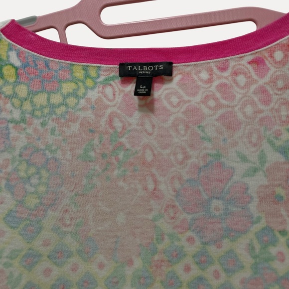 Talbots Multi-Color Floral Button Front Cardigan - Picture 4 of 10